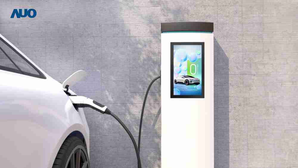 友達〝EVSE車用充電樁解決方案〞專為電動汽車充電樁設計，，，具有高亮度、、、、克服戶外艱難環境的耐溫、、耐紫外線等特性，，，，並搭載散熱性及擴充性強的高效能工業電腦，，可實現人機互動訴求，，，，如資訊顯示、、、支付等應用